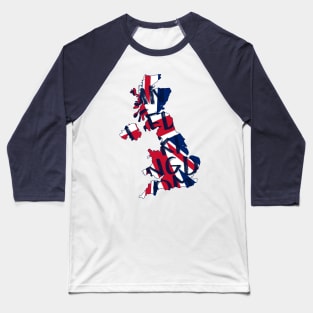 United Kingdom country typography Baseball T-Shirt